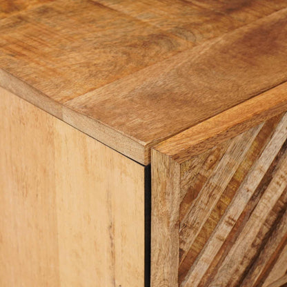Bedside Table Brown 50 x 33 x 60 cm Solid Mango Wood
