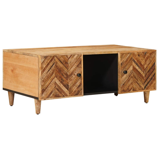 Coffee Table Brown 100 x 54 x 40 cm Solid Mango Wood