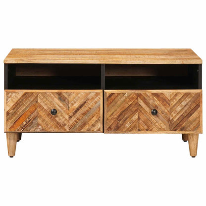 Coffee Table with Drawer Brown 80 x 54 x 40 cm Solid Mango Wood