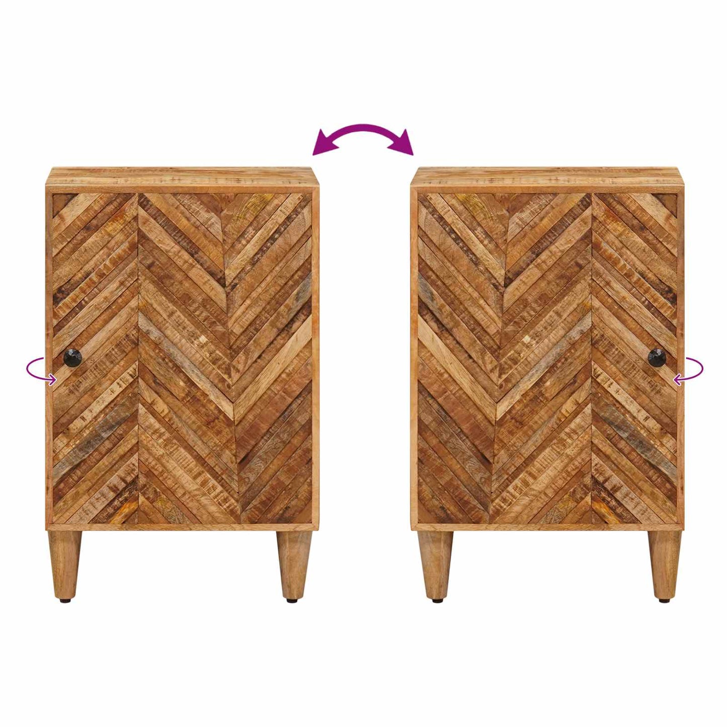 Bathroom Cabinet Brown 38 x 33.5 x 58 cm Solid Mango Wood