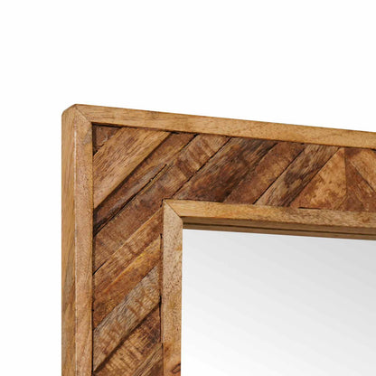 Mirror Wall-mounted with Mirror Brown 70 x 50 x 3 cm Glass