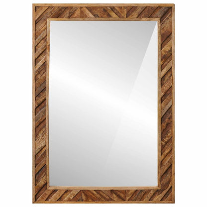 Mirror Wall-mounted with Mirror Brown 70 x 50 x 3 cm Glass