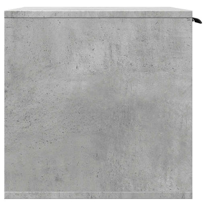 Cat Litter Box Enclosure Concrete Grey 60x40x40 cm Engineered Wood