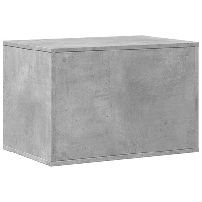 Cat Litter Box Enclosure Concrete Grey 60x40x40 cm Engineered Wood