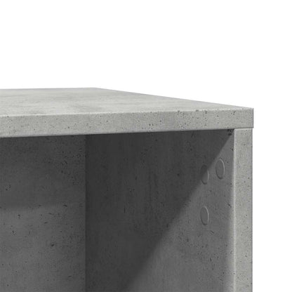 Cat Litter Box Enclosure Concrete Grey 60x40x40 cm Engineered Wood