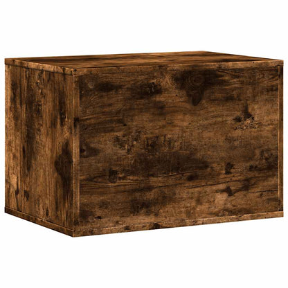 Cat Litter Box Enclosure Smoked Oak 60x40x40 cm Engineered Wood