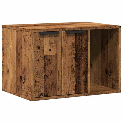 Cat Litter Box Enclosure Old Wood 60x40x40 cm Engineered Wood