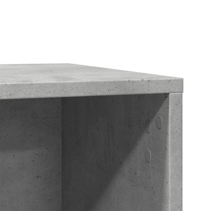 Cat Litter Box Enclosure Concrete Grey 80x50x45 cm Engineered Wood