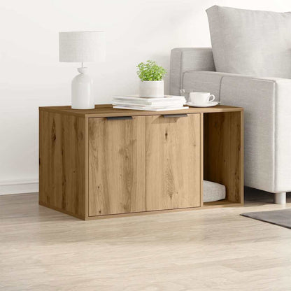 Cat Litter Box Enclosure Artisian Oak 80x50x45 cm