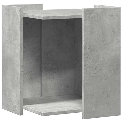 Cat Litter Box Enclosure Concrete Grey 42 x 42 x 51 cm