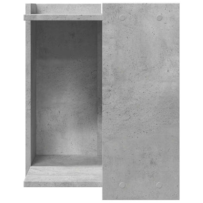 Cat Litter Box Enclosure Concrete Grey 42x42x51 cm Engineered Wood