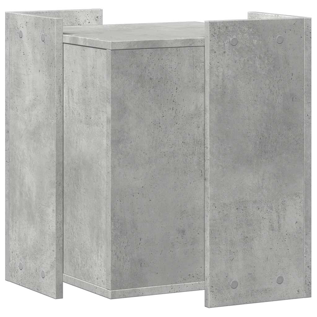Cat Litter Box Enclosure Concrete Grey 42 x 42 x 51 cm
