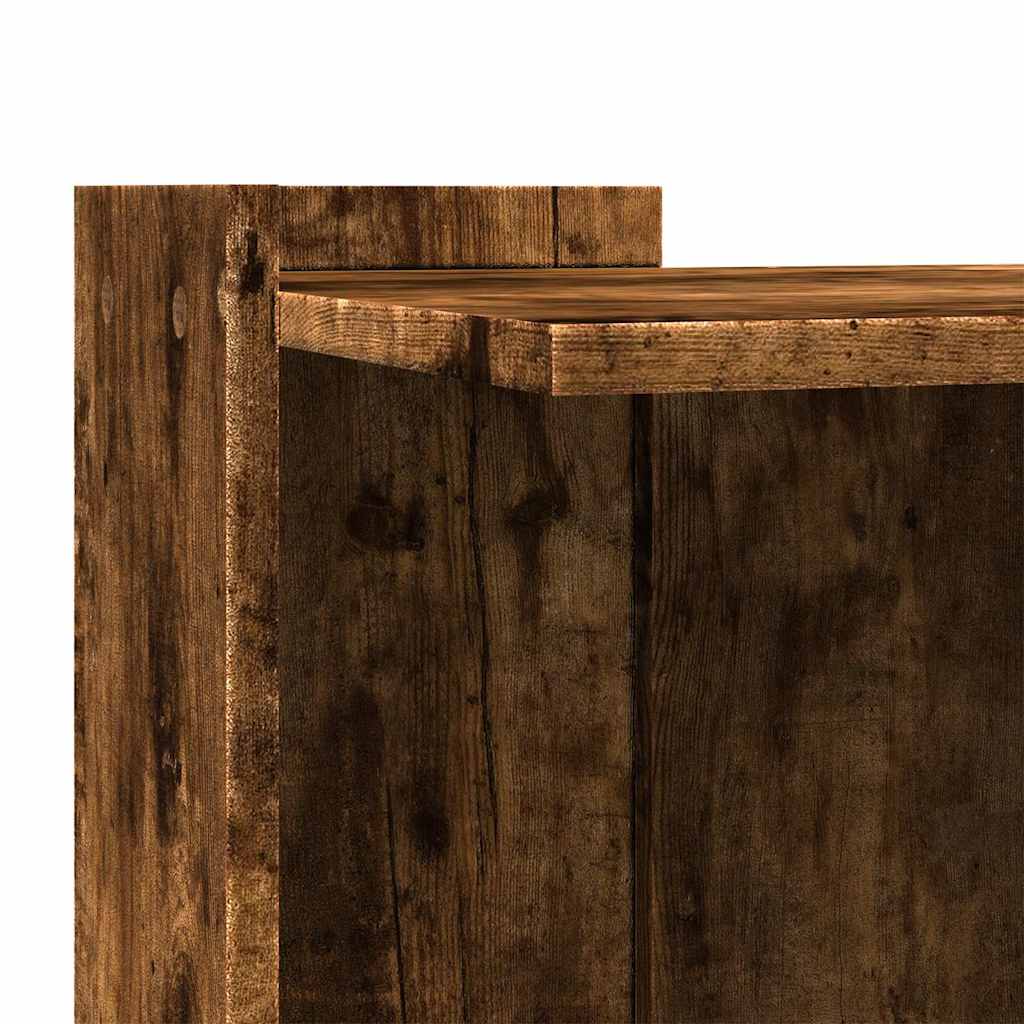 Cat Litter Box Enclosure Smoked Oak 42 x 42 x 51 cm