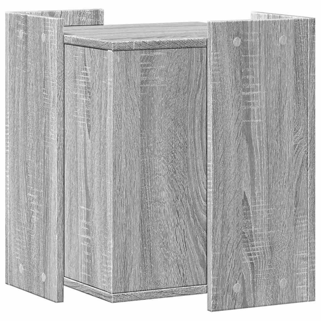 Cat Litter Box Enclosure Grey Sonoma 42x42x51 cm Engineered Wood