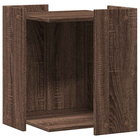 Cat Litter Box Enclosure Brown Oak 42x42x51 cm Engineered Wood