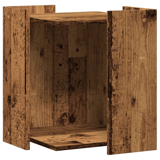 Cat Litter Box Enclosure Old Wood 42x42x51 cm Engineered Wood
