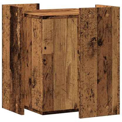 Cat Litter Box Enclosure Old Wood 42x42x51 cm Engineered Wood