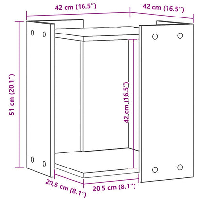 Cat Litter Box Enclosure Artisan Oak 42 x 42 x 51 cm