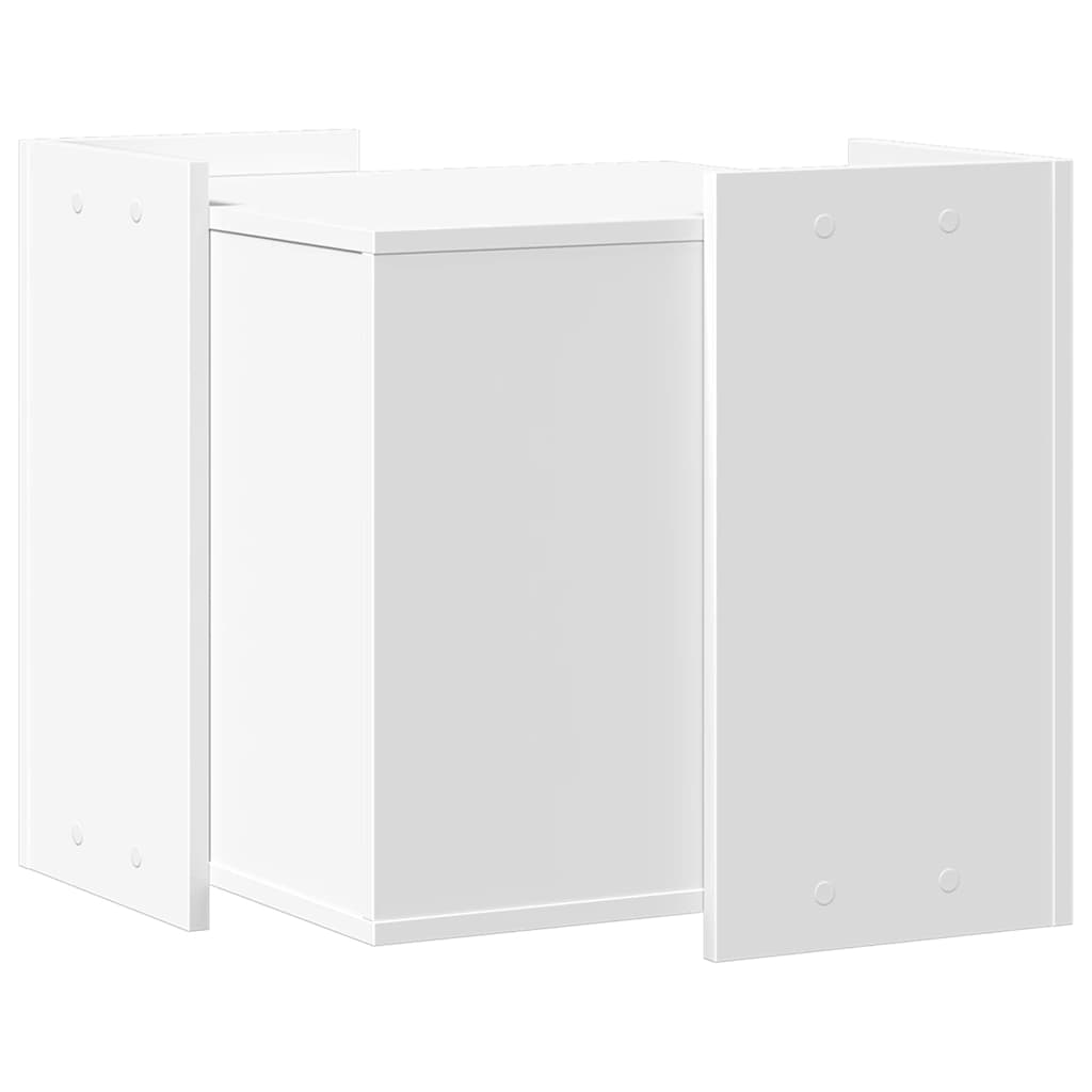 Cat Litter Box Enclosure White 53 x 53 x 51 cm Engineered Wood