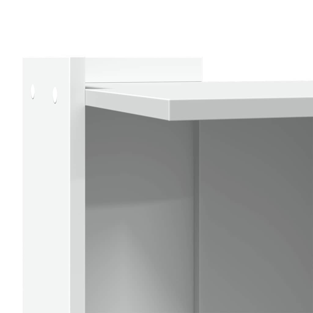 Cat Litter Box Enclosure White 53 x 53 x 51 cm Engineered Wood