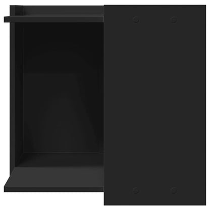 Cat Litter Box Enclosure Black 53 x 53 x 51 cm