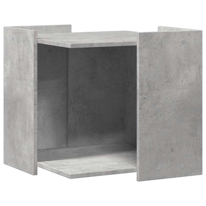 Cat Litter Box Enclosure Concrete Grey 53 x 53 x 51 cm