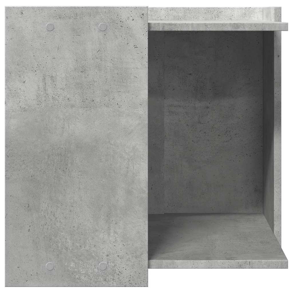 Cat Litter Box Enclosure Concrete Grey 53 x 53 x 51 cm