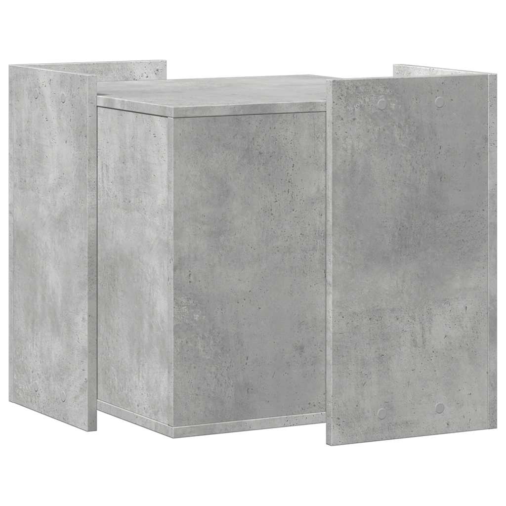 Cat Litter Box Enclosure Concrete Grey 53 x 53 x 51 cm