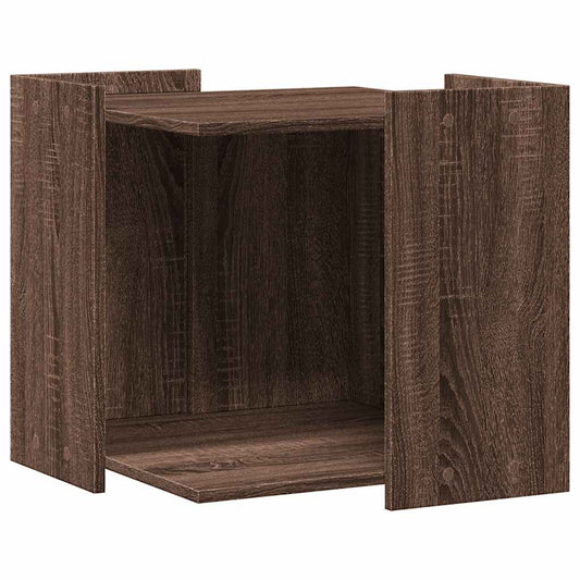 Cat Litter Box Enclosure Brown Oak 53 x 53 x 51 cm