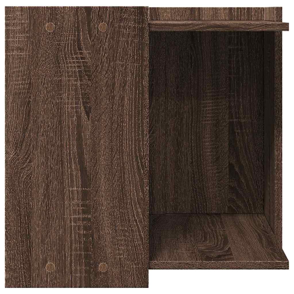 Cat Litter Box Enclosure Brown Oak 53 x 53 x 51 cm