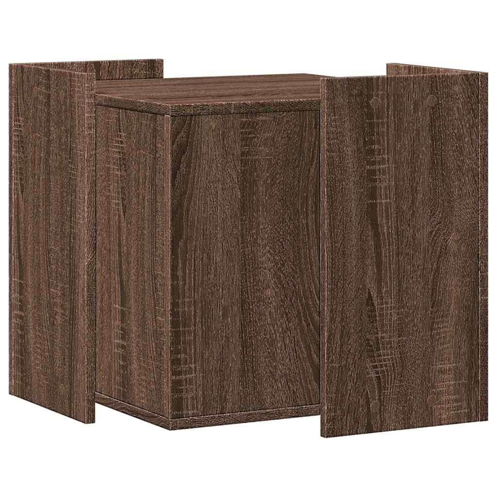 Cat Litter Box Enclosure Brown Oak 53 x 53 x 51 cm
