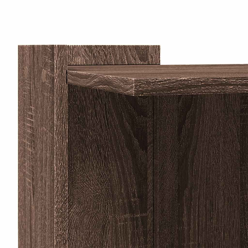 Cat Litter Box Enclosure Brown Oak 53 x 53 x 51 cm