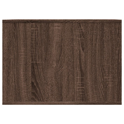 Cat Litter Box Enclosure Brown Oak 47x59x42 cm Engineered Wood