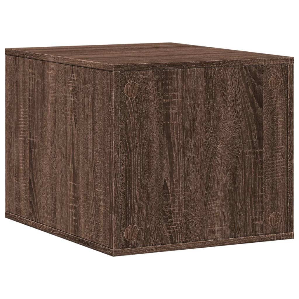 Cat Litter Box Enclosure Brown Oak 47x59x42 cm Engineered Wood