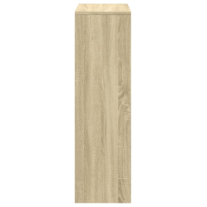 Room Divider Bookcase 3-Tier Sonoma Oak 99x29x99 cm Engineered Wood