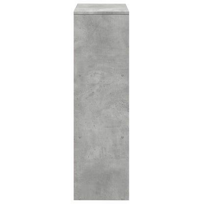 Room Divider Bookcase 3-Tier Concrete Grey 99x29x99 cm Engineered Wood