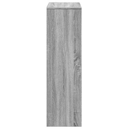 Room Divider Bookcase 3-Tier Grey Sonoma 99x29x99 cm Engineered Wood