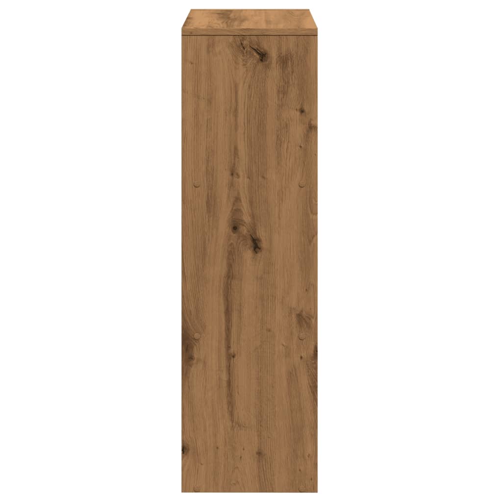 Room Divider Bookcase 3-Tier Artisan Oak 99x29x99 cm Engineered Wood