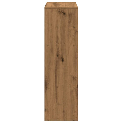 Room Divider Bookcase 3-Tier Artisan Oak 99x29x99 cm Engineered Wood