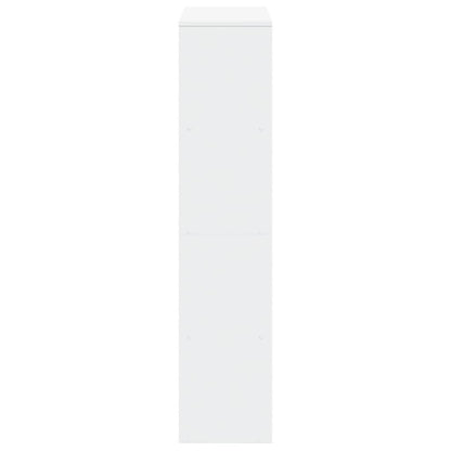 Room Divider Bookcase 4-Tier White 131,5x29x131,5 cm Engineered Wood