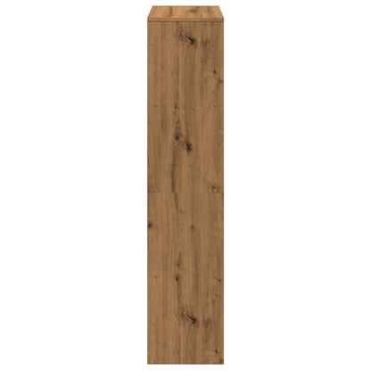Room Divider Bookcase 4-Tier Artisan Oak 131,5x29x131,5 cm Engineered Wood