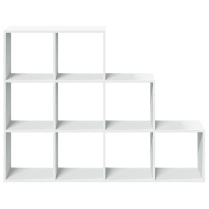 Room Divider Bookcase 3-Tier White 137,5x29x103,5 cm Engineered Wood