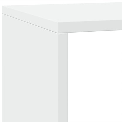 Room Divider Bookcase 3-Tier White 137,5x29x103,5 cm Engineered Wood