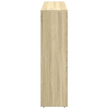 Room Divider Bookcase 3-Tier Sonoma Oak 137,5x29x103,5 cm Engineered Wood