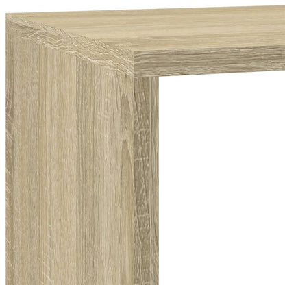 Room Divider Bookcase 3-Tier Sonoma Oak 137,5x29x103,5 cm Engineered Wood