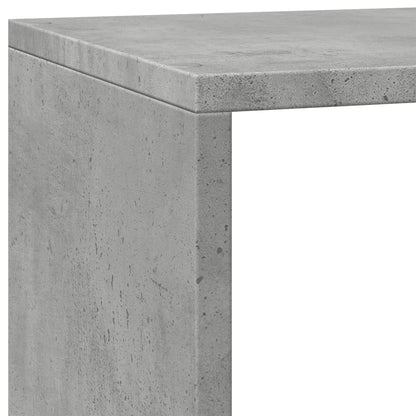 Room Divider Bookcase 3-Tier Concrete Grey 137,5x29x103,5 cm Engineered Wood