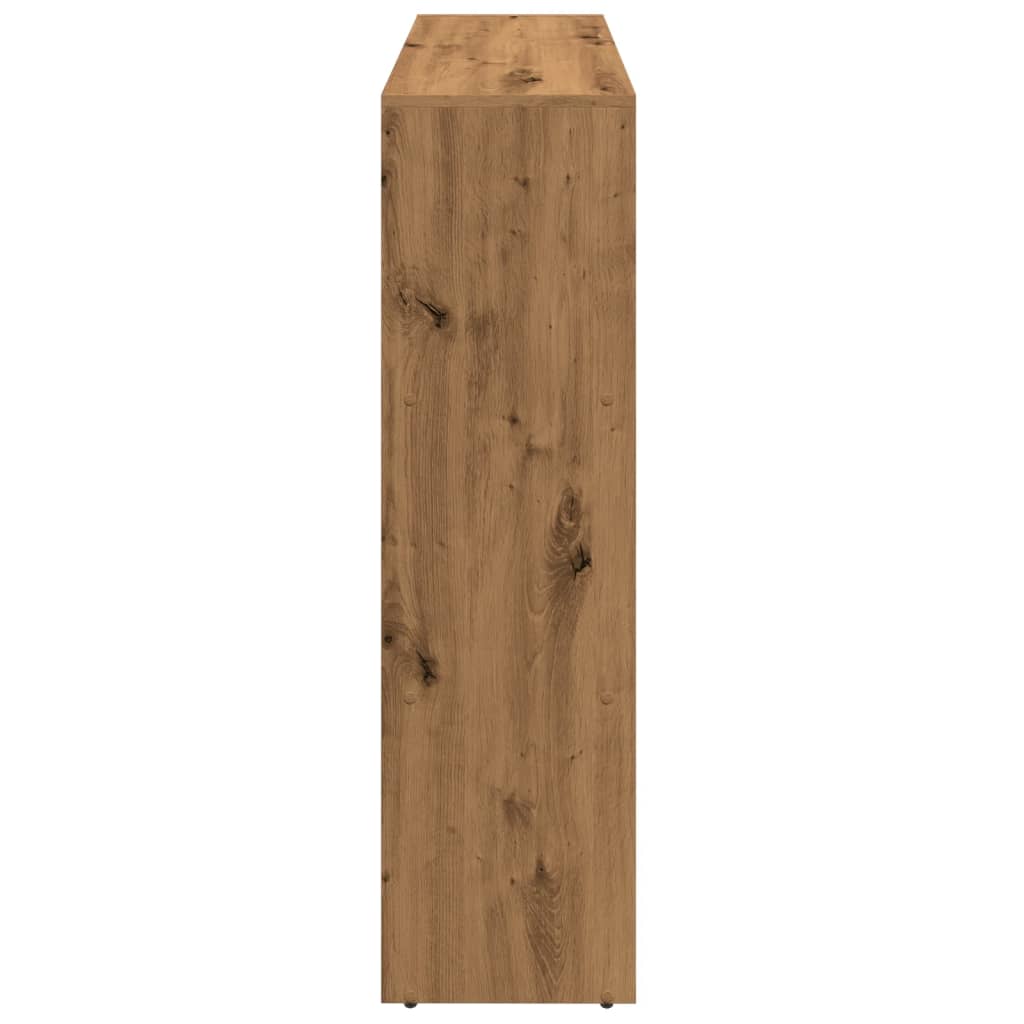 Room Divider Bookcase 3-Tier Artisan Oak 137,5x29x103,5 cm Engineered Wood