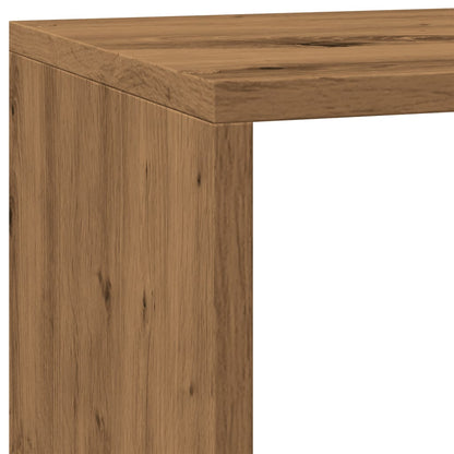 Room Divider Bookcase 3-Tier Artisan Oak 137,5x29x103,5 cm Engineered Wood