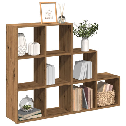Room Divider Bookcase 3-Tier Artisan Oak 137,5x29x103,5 cm Engineered Wood
