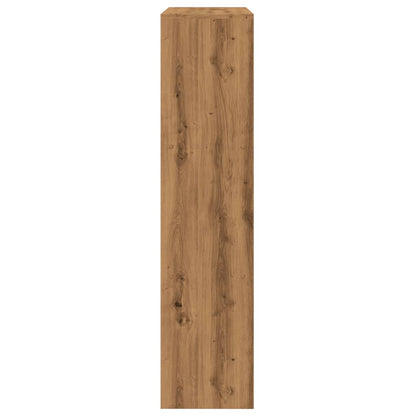 Room Divider Bookcase 3-Tier Artisan Oak 123x29x123 cm Engineered Wood